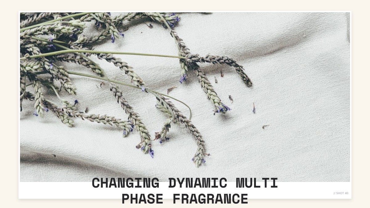 changing dynamic multi phase fragrance