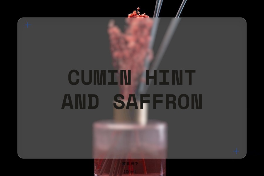 cumin hint and saffron