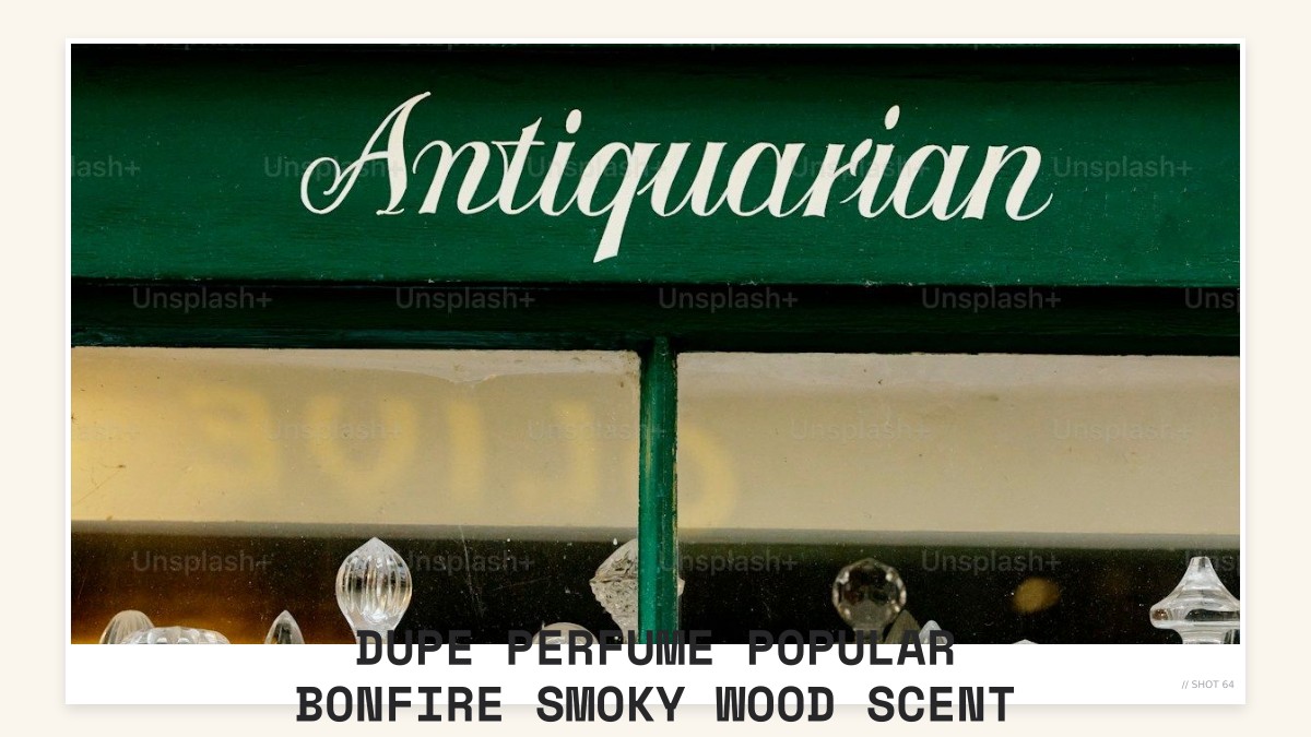 dupe perfume popular bonfire smoky wood scent