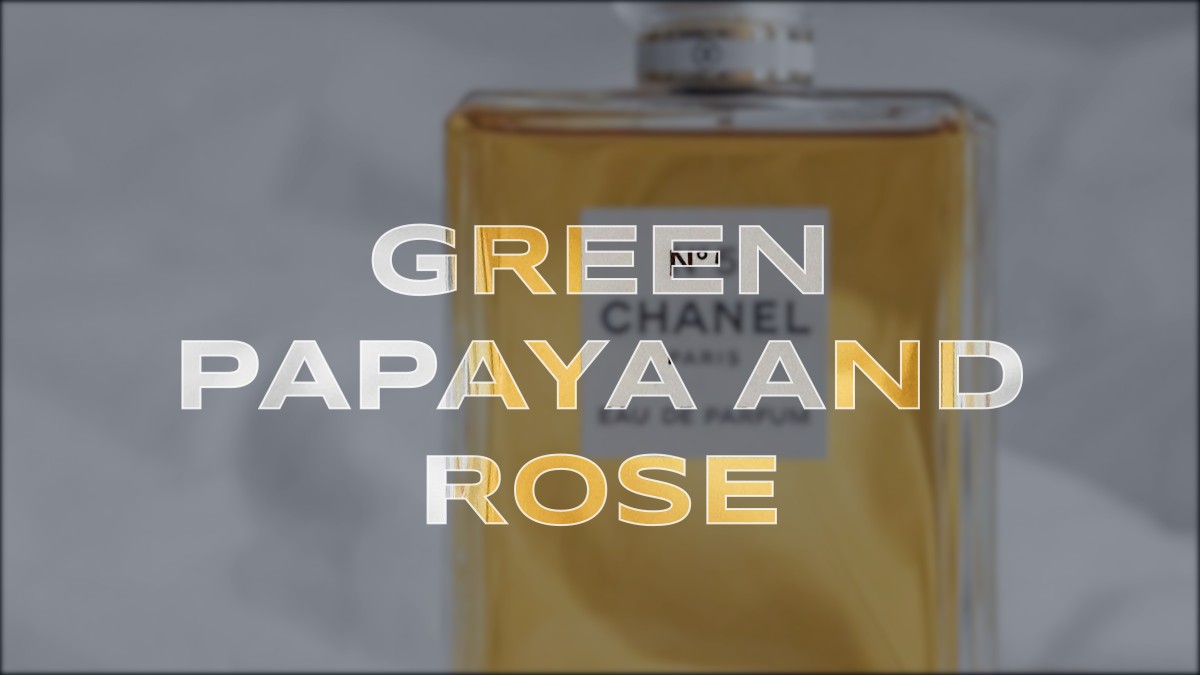 green papaya and rose