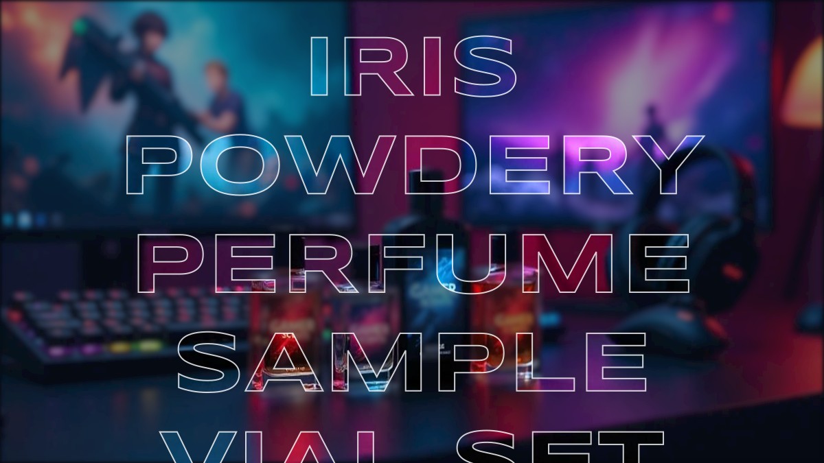 iris powdery perfume sample vial set
