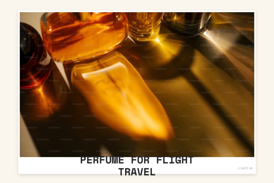 perfume for flight travel